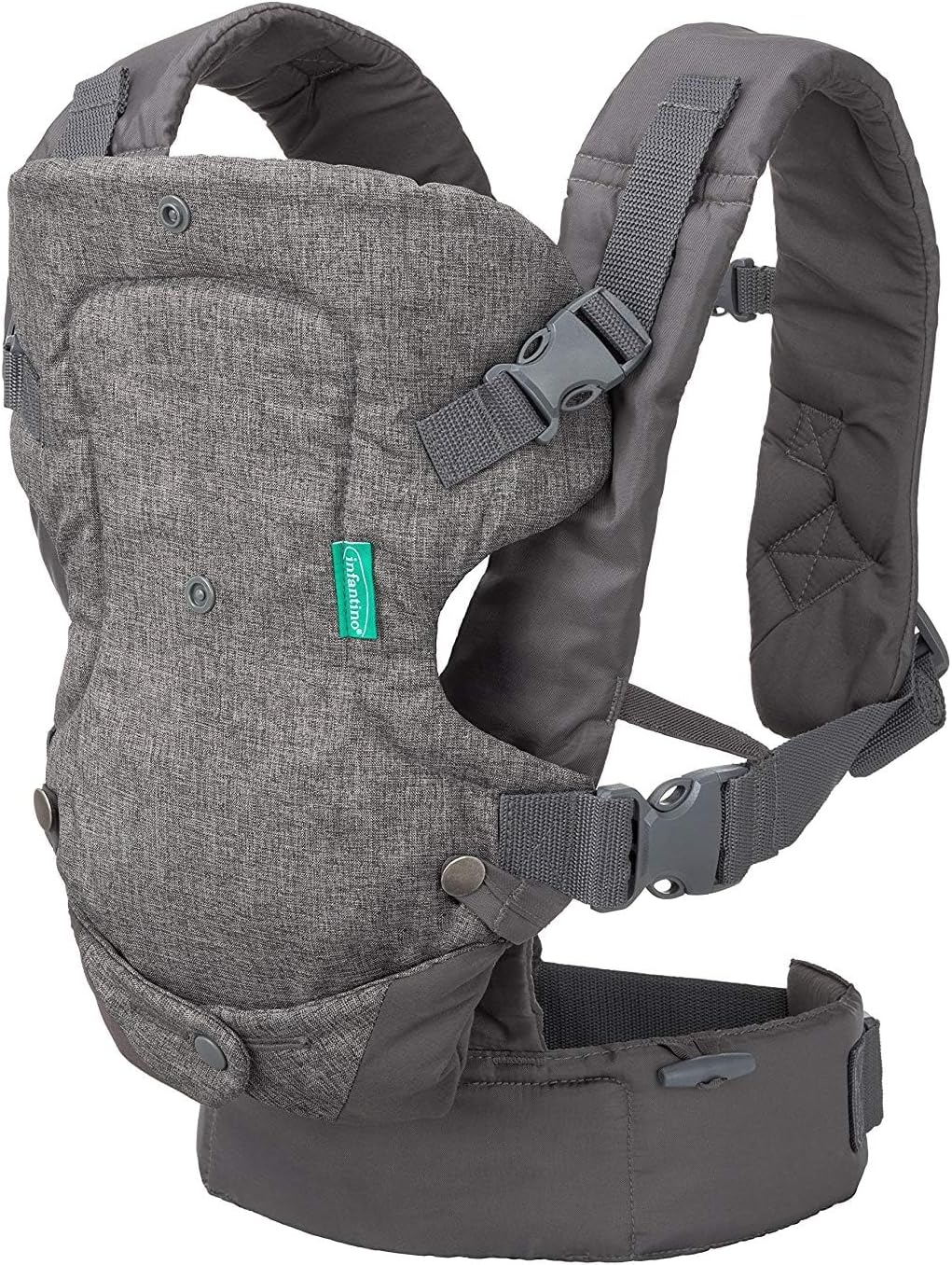 Infantino Flip Advanced 4-in-1 Carrier - Ergonomic, convertible, face-in and face-out front and back carry for newborns and older babies 8-32 lbs / 3.6-14.5 kg