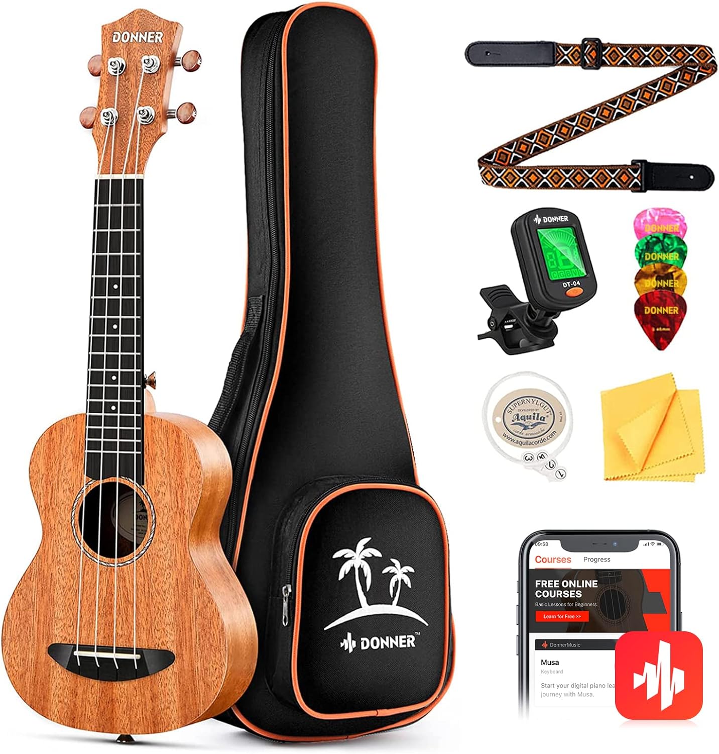 Ukulele Mahogany 23 Inch