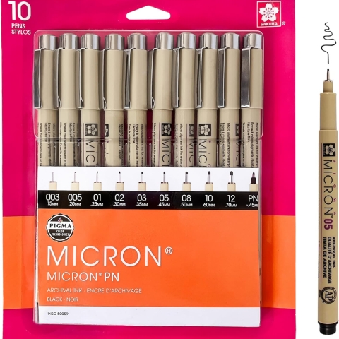 Black Ink Multi-tip Set